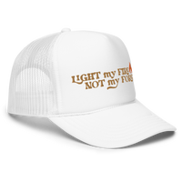 Load image into Gallery viewer, LIGHT MY FIRE retro trucker hat
