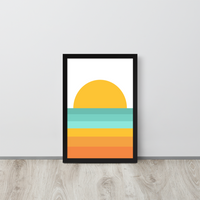 Load image into Gallery viewer, SHERBET SUNSET wall art (framed)
