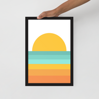 Load image into Gallery viewer, SHERBET SUNSET wall art (framed)
