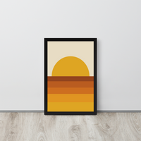 Load image into Gallery viewer, RETRO SUNSET wall art (framed)
