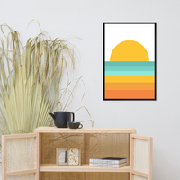 Load image into Gallery viewer, SHERBET SUNSET wall art (framed)
