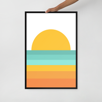 Load image into Gallery viewer, SHERBET SUNSET wall art (framed)

