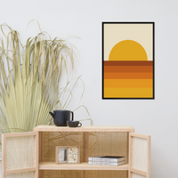 Load image into Gallery viewer, RETRO SUNSET wall art (framed)
