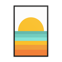 Load image into Gallery viewer, SHERBET SUNSET wall art (framed)
