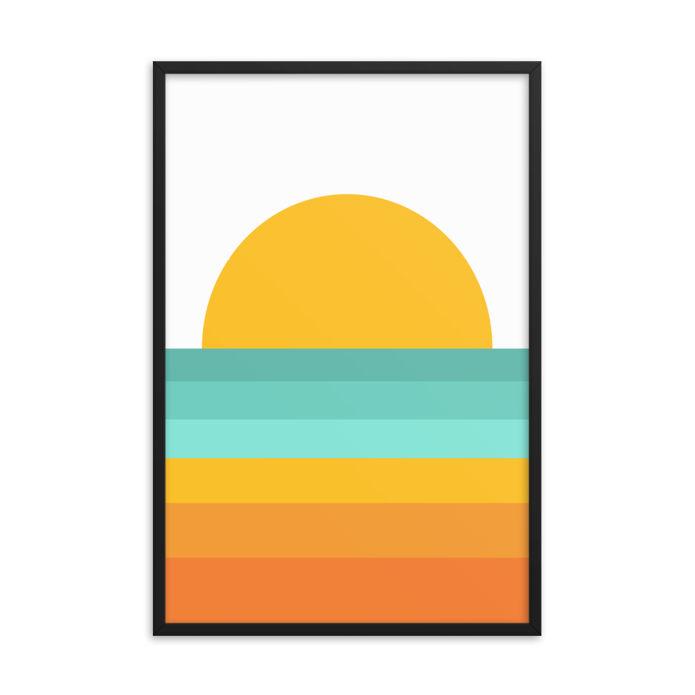 SHERBET SUNSET wall art (framed)