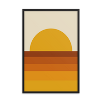 Load image into Gallery viewer, RETRO SUNSET wall art (framed)
