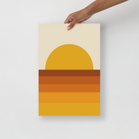 Load image into Gallery viewer, RETRO SUNSET wall art (unframed)
