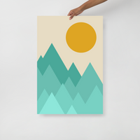 Load image into Gallery viewer, RETRO MOUNTAINS wall art (unframed)
