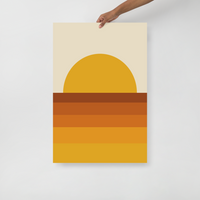 Load image into Gallery viewer, RETRO SUNSET wall art (unframed)
