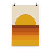 Load image into Gallery viewer, RETRO SUNSET wall art (unframed)

