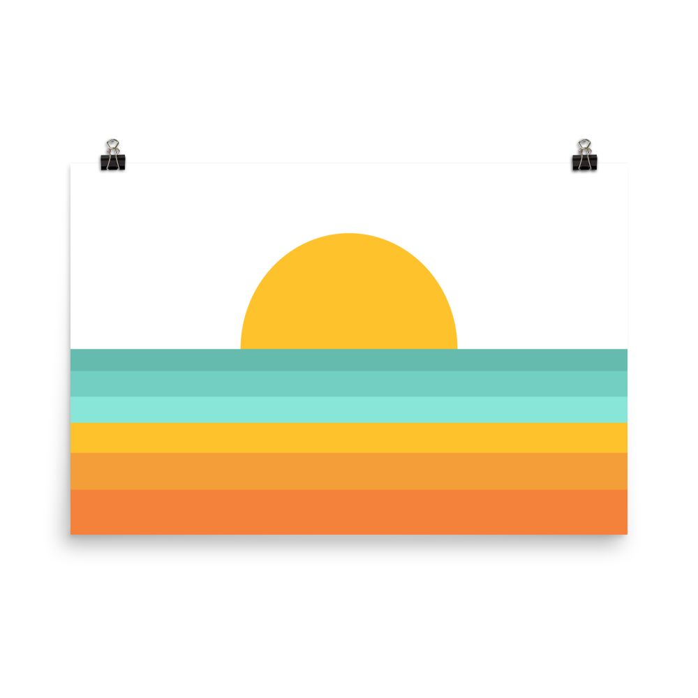 SHERBET SUNSET wall art (unframed)
